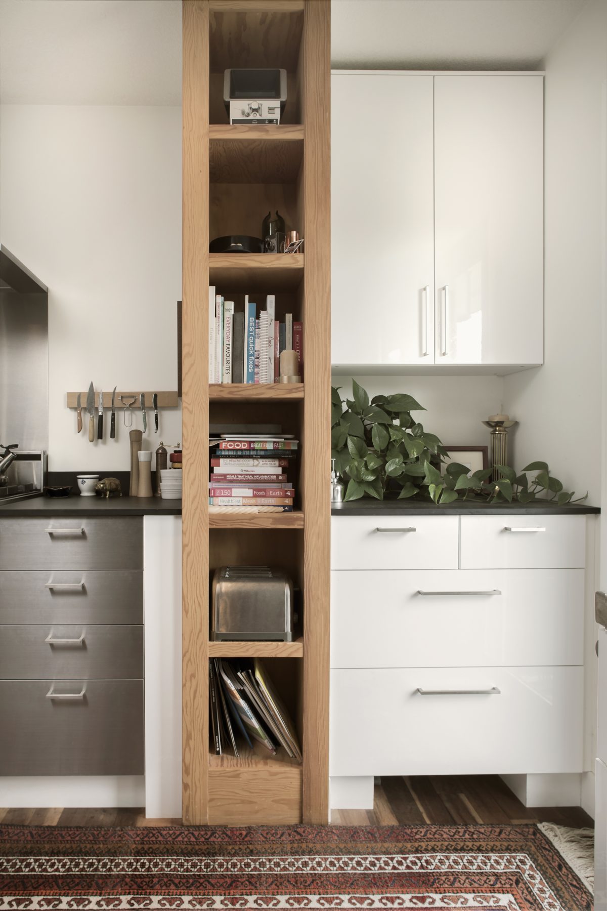 Kitchen shelving detail