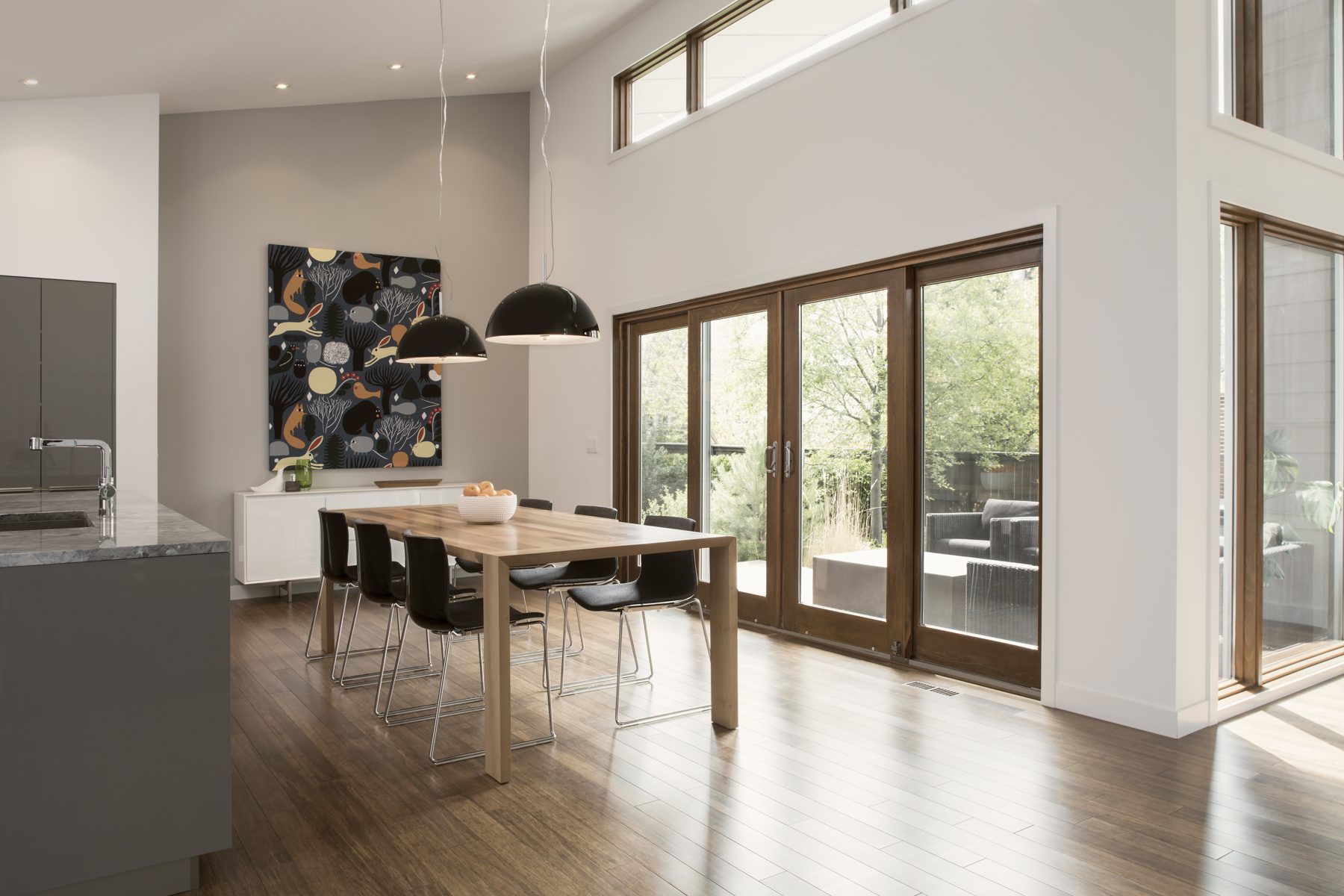 Office and workspace interior with fresh paint