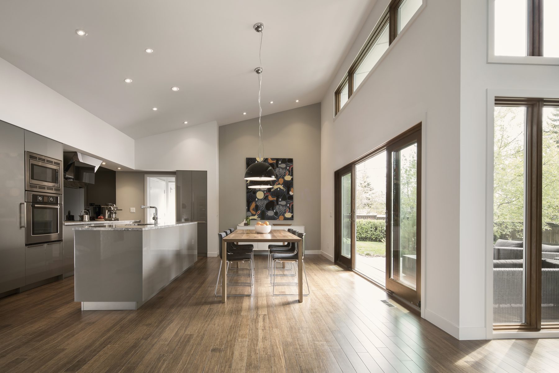 Living and dining with timber floors